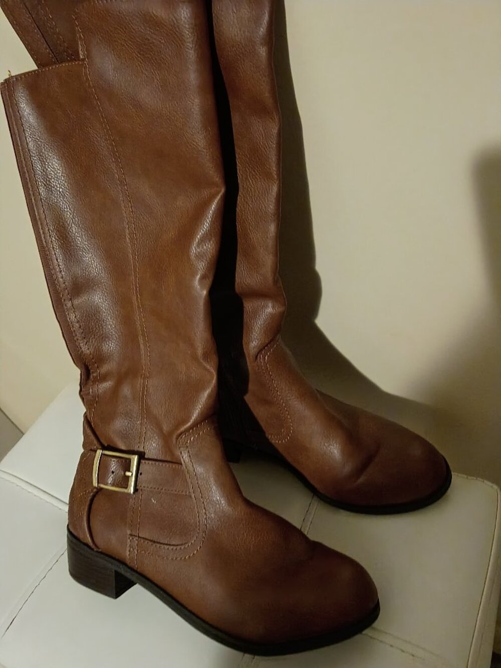 Ladies size 6 Arizona Jean Co brown tall boots